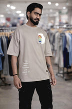 Bearion Signature Urban Bear Oversized T-Shirt(Beige)