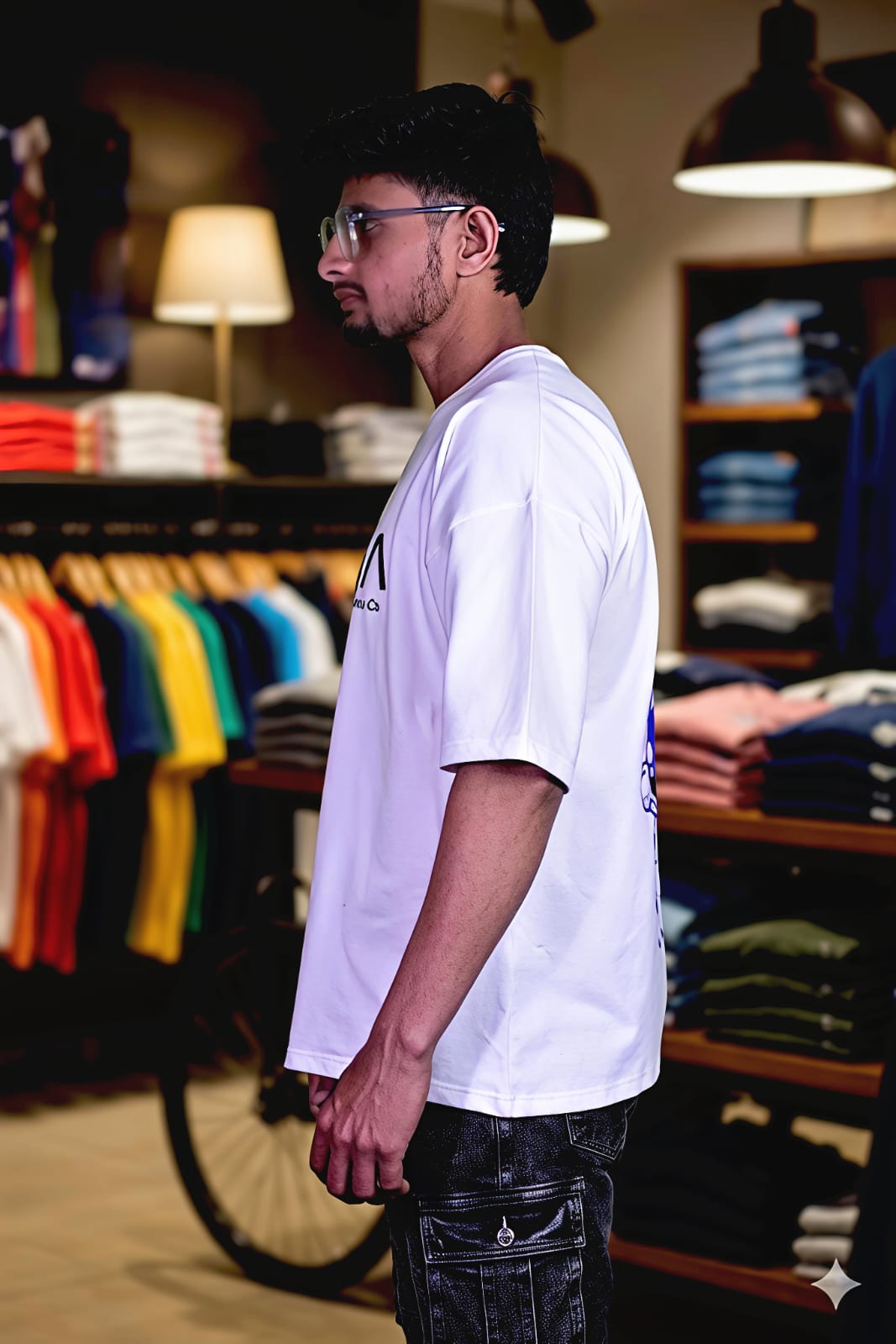 Bearion NASA Oversized Streetwear T-Shirt – White