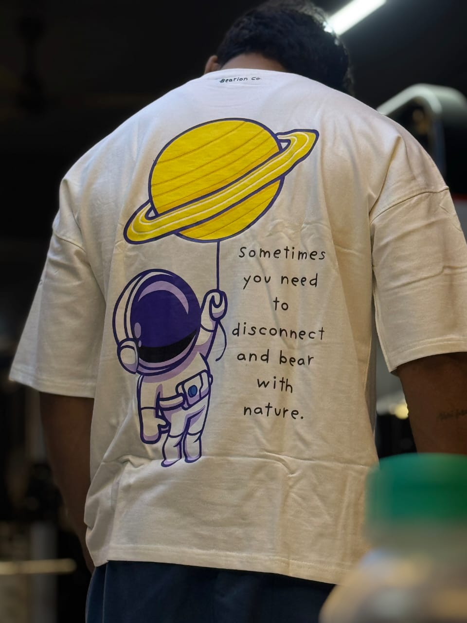 "Crimson Fury" Urban Drop Shoulder T-shirt - Heavyweight White