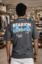 Bearion Wing Logo Oversized T-Shirt – Charcoal Grey