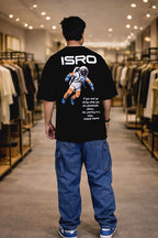 Bearion ISRO Astronaut Oversized T-Shirt – Black