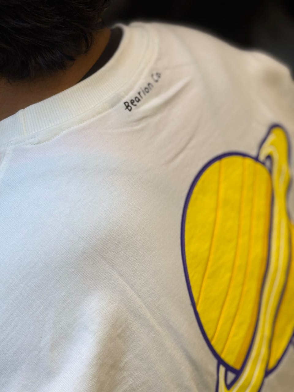 "Crimson Fury" Urban Drop Shoulder T-shirt - Heavyweight White