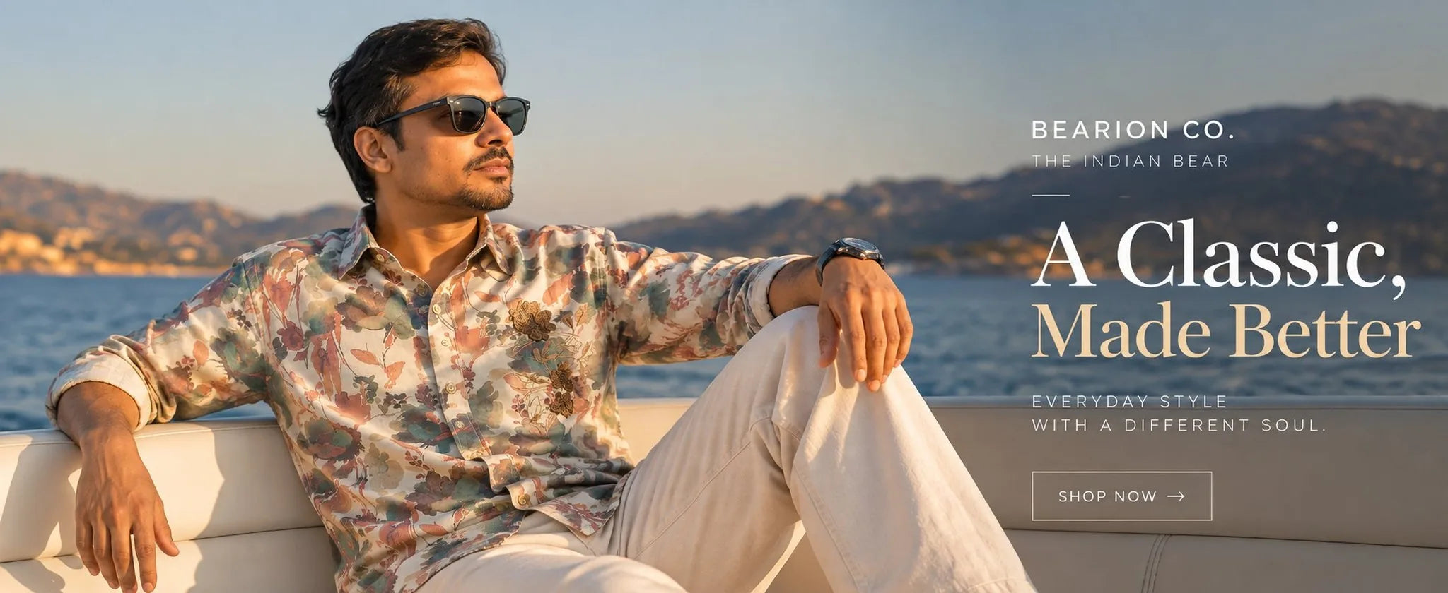 BEARION CO. statement shirt by the sea